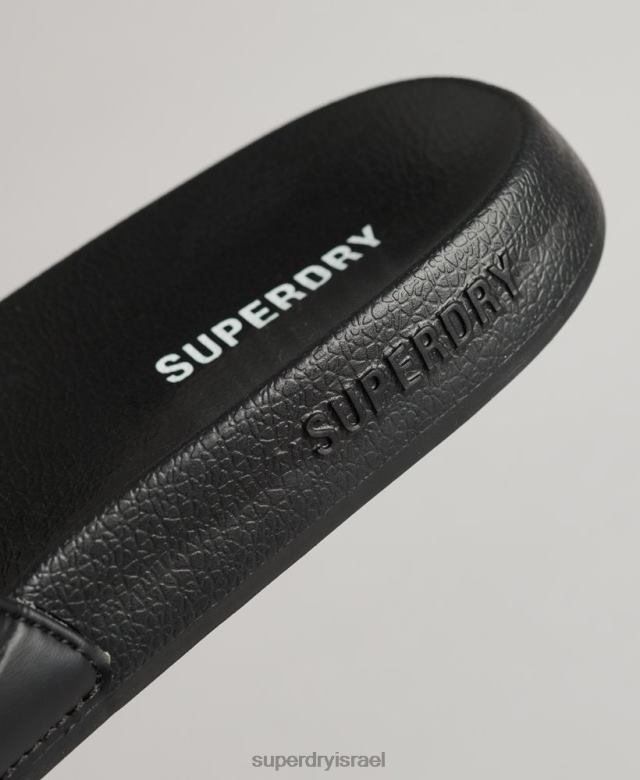 il Superdry גברים מחווני ליבה לבריכה שָׁחוֹר 4LX2Z1887 נעליים