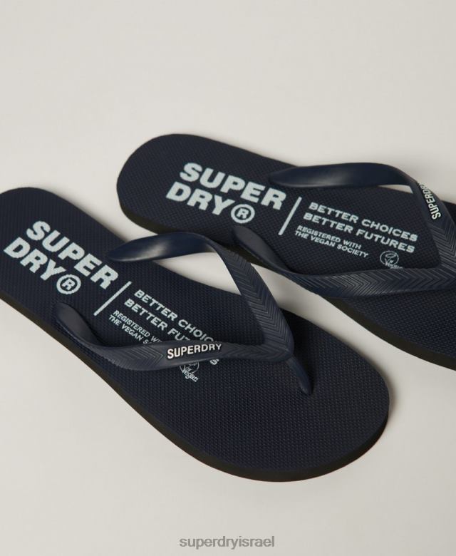 il Superdry גברים כפכפי אולפנים חיל הים 4LX2Z1899 נעליים