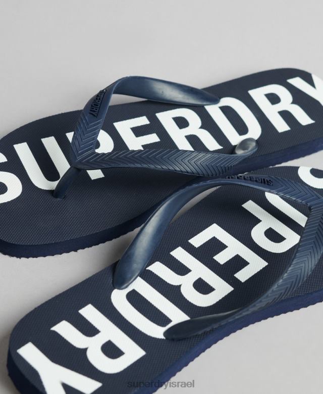 il Superdry גברים כפכפי ספורט ליבת קוד חיל הים 4LX2Z1901 נעליים