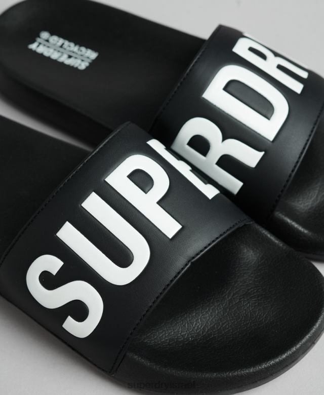 il Superdry גברים מחווני בריכה ליבת קוד שָׁחוֹר 4LX2Z1903 נעליים