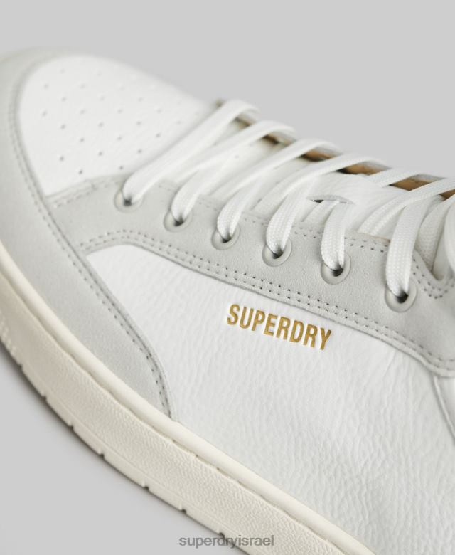 il Superdry גברים נעלי סלסילה טבעונית וינטג' גבוהה לבן 4LX2Z1909 נעליים