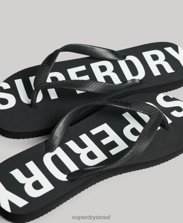 il Superdry גברים כפכפי ספורט ליבת קוד שָׁחוֹר 4LX2Z1915 נעליים