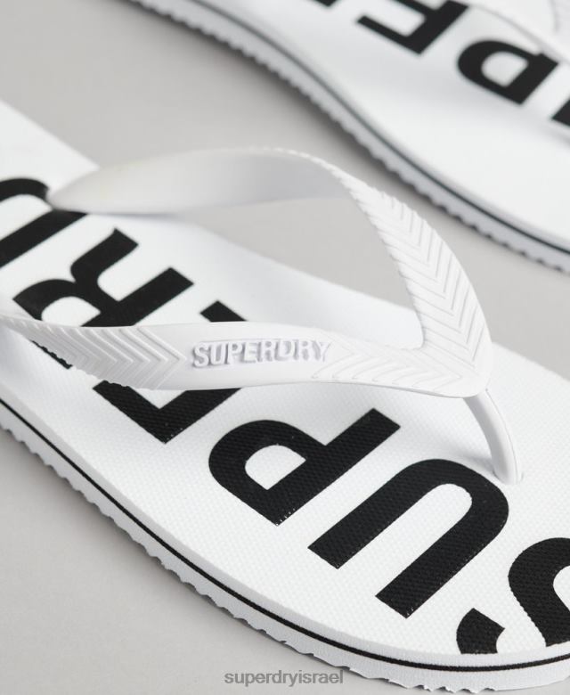 il Superdry גברים כפכפים חיוניים בקוד לבן 4LX2Z1916 נעליים