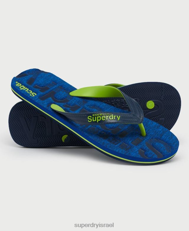 il Superdry גברים כפכפי לוגו חיוניים כחול כהה 4LX2Z1929 נעליים