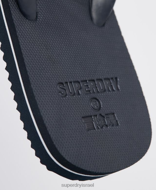 il Superdry גברים כפכפים פשוטים חיוניים חיל הים 4LX2Z1949 נעליים