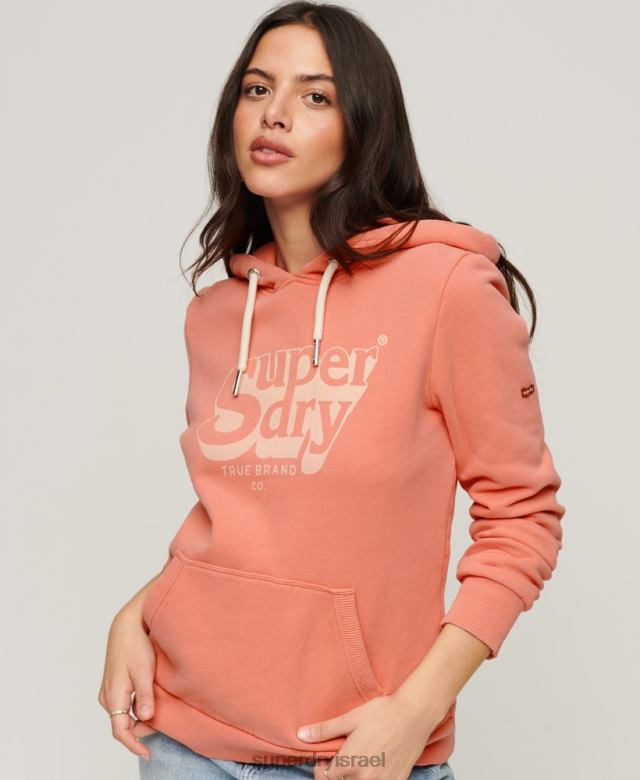 il Superdry נשים קפוצ'ון בצל וינטג' אלמוג 4LX2Z2243 הַלבָּשָׁה