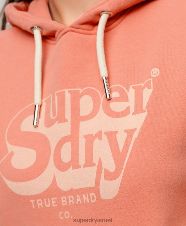 il Superdry נשים קפוצ'ון בצל וינטג' אלמוג 4LX2Z2243 הַלבָּשָׁה