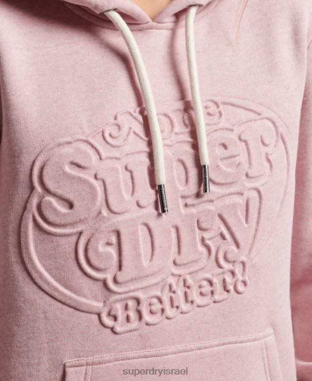 il Superdry נשים קפוצ'ון עם תבליט וינטג' קופר וָרוֹד 4LX2Z2323 הַלבָּשָׁה