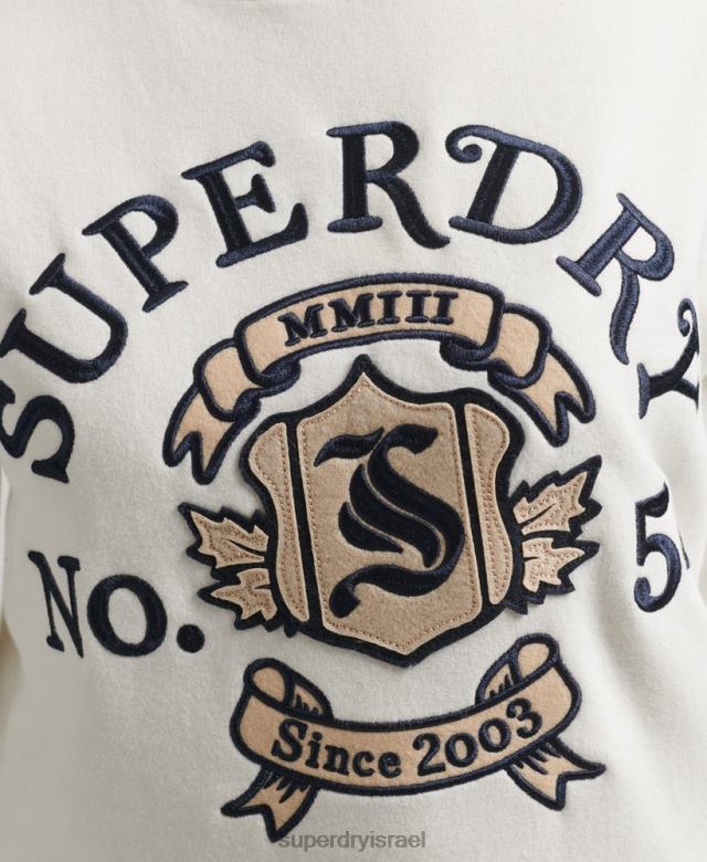 il Superdry נשים גאווה בשמלה עם צווארון מלאכה לבן 4LX2Z2457 הַלבָּשָׁה