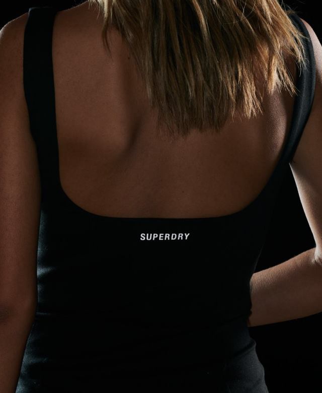 il Superdry נשים שמלה טכנולוגית שָׁחוֹר 4LX2Z2501 הַלבָּשָׁה