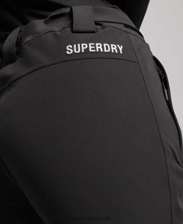 il Superdry נשים מכנסי שלג ליבה שָׁחוֹר 4LX2Z2591 הַלבָּשָׁה