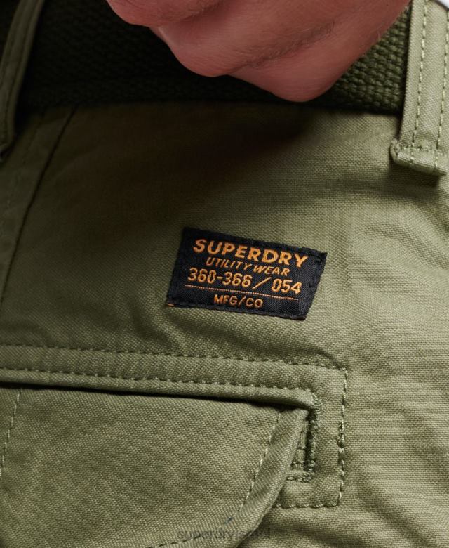 il Superdry גברים מכנסי מטען כבדים מכותנה אורגנית חָקִי 4LX2Z263 הַלבָּשָׁה