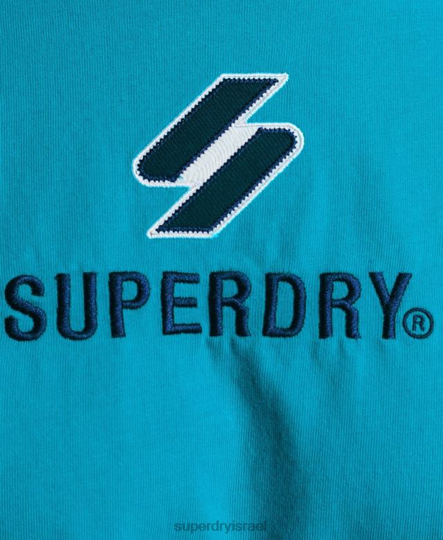 il Superdry נשים חולצת טריקו קופסה מוערמת בקוד כְּחוֹל 4LX2Z2702 הַלבָּשָׁה