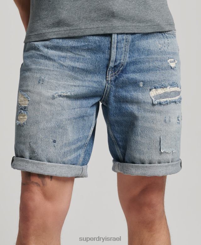 il Superdry גברים מכנס ישר וינטג' כְּחוֹל 4LX2Z277 הַלבָּשָׁה