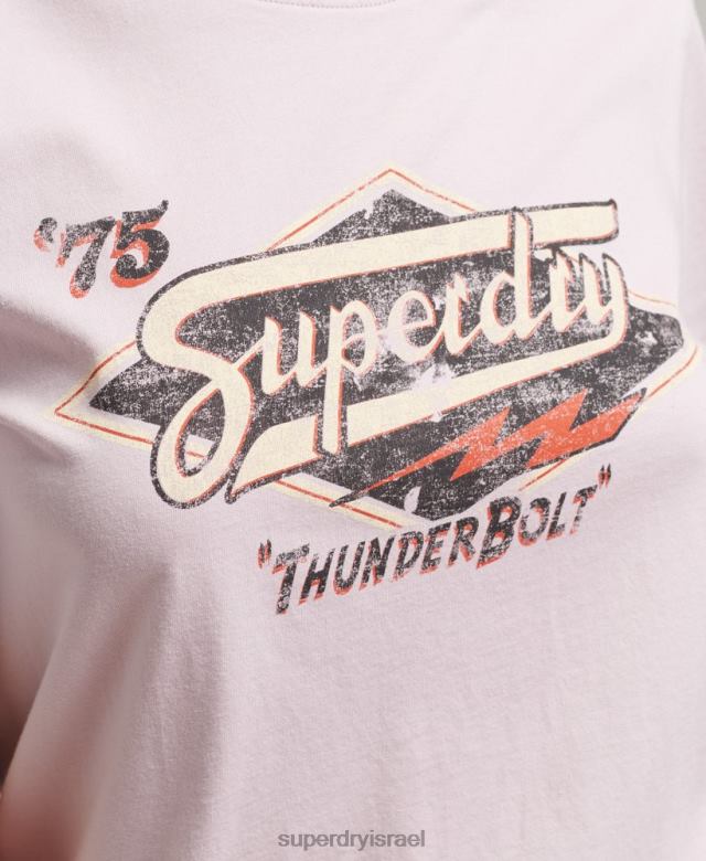 il Superdry נשים חולצת טריקו גרפית בוהו סָגוֹל 4LX2Z2773 הַלבָּשָׁה