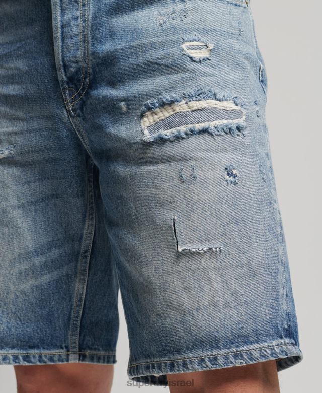 il Superdry גברים מכנס ישר וינטג' כְּחוֹל 4LX2Z277 הַלבָּשָׁה