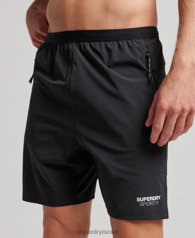 il Superdry גברים רכבת מכנסיים היברידיים שָׁחוֹר 4LX2Z292 הַלבָּשָׁה