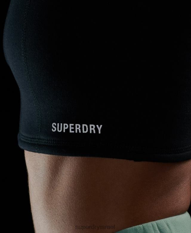 il Superdry נשים עליונית חזייה טכנולוגית שָׁחוֹר 4LX2Z2947 הַלבָּשָׁה