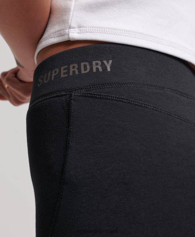 il Superdry נשים מכנסי רכיבה טכנולוגיים שָׁחוֹר 4LX2Z3132 הַלבָּשָׁה