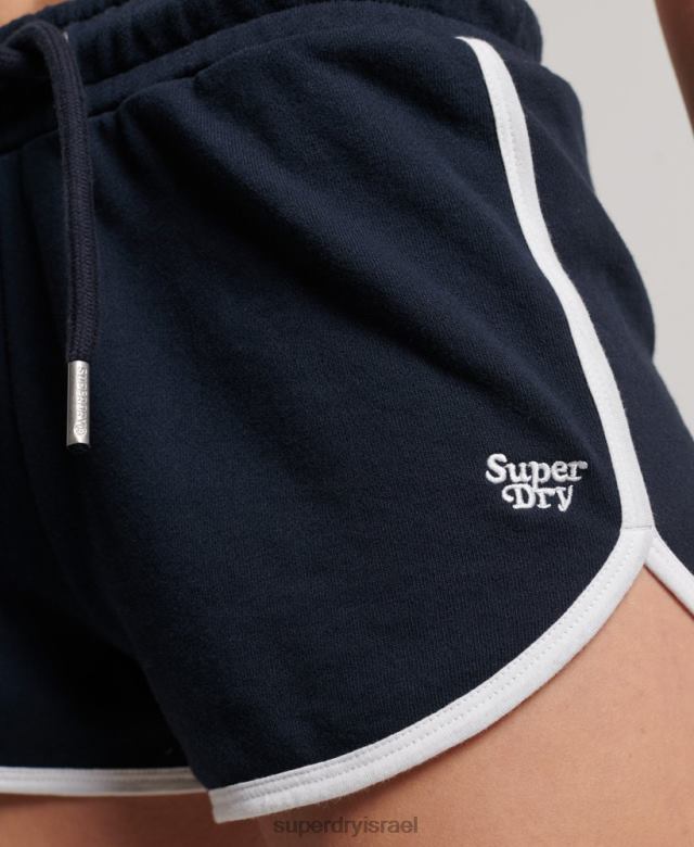 il Superdry נשים מכנסי רייסר ג'רזי וינטג' חיל הים 4LX2Z3157 הַלבָּשָׁה