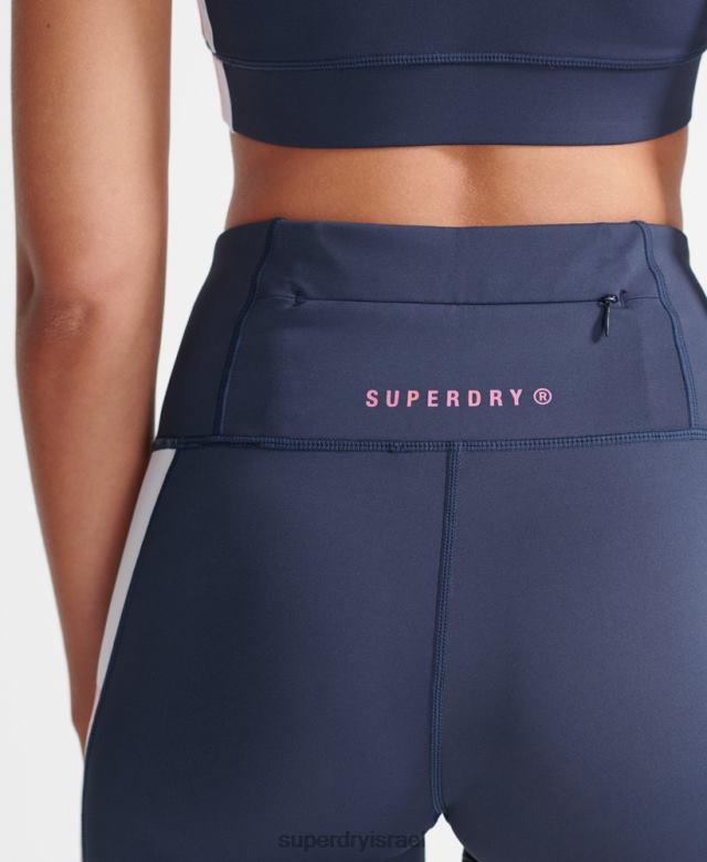 il Superdry נשים מכנסי אופניים לנעול אימון חיל הים 4LX2Z3173 הַלבָּשָׁה