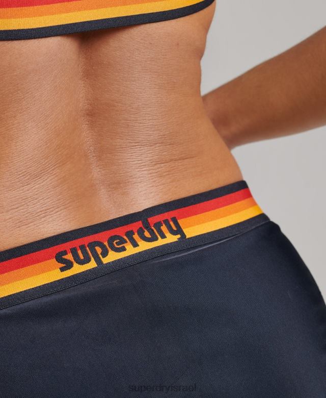 il Superdry נשים תחתוני ביקיני ממוחזרים לוגו וינטג' חיל הים 4LX2Z3187 הַלבָּשָׁה