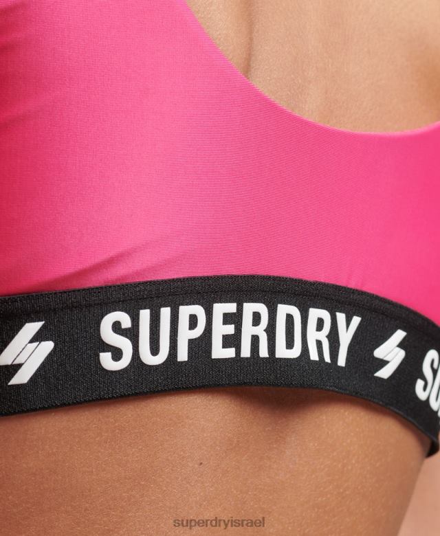 il Superdry נשים חולצת ביקיני אלסטית קוד וָרוֹד 4LX2Z3243 הַלבָּשָׁה