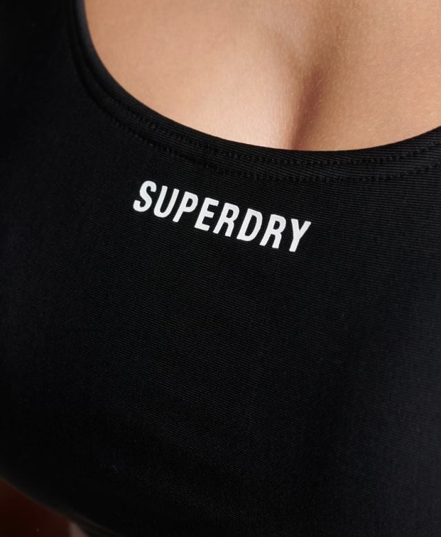 il Superdry נשים עליונית ביקיני חיונית שָׁחוֹר 4LX2Z3245 הַלבָּשָׁה