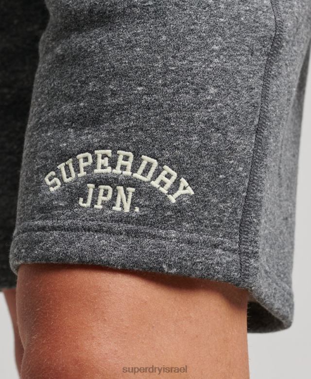 il Superdry גברים מכנסי ספורט וינטג' לספורט אפור כהה 4LX2Z332 הַלבָּשָׁה