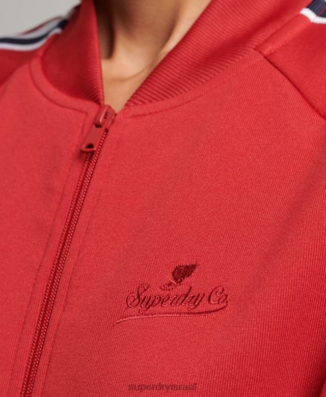 il Superdry נשים רצועת טריקו אָדוֹם 4LX2Z3333 הַלבָּשָׁה