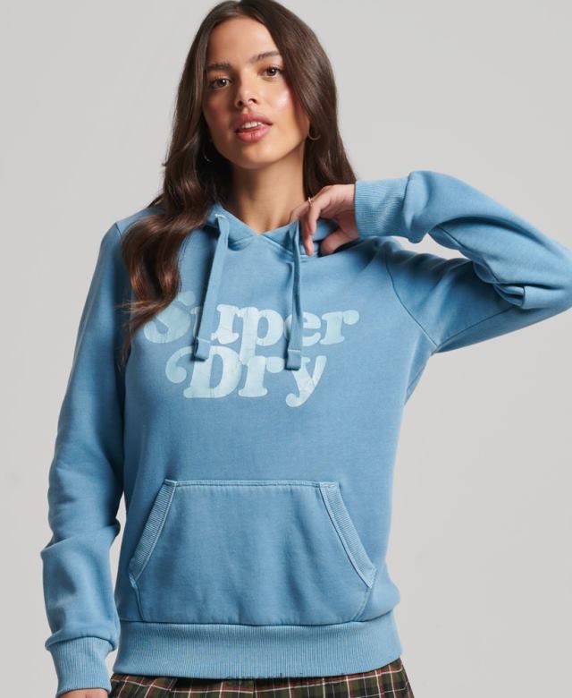 il Superdry נשים קפוצ'ון קלאסי קופר אפור 4LX2Z3365 הַלבָּשָׁה