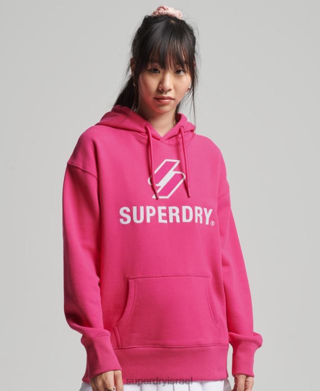 il Superdry נשים קפוצ'ון אוברסייז מוערם בקוד וָרוֹד 4LX2Z3432 הַלבָּשָׁה