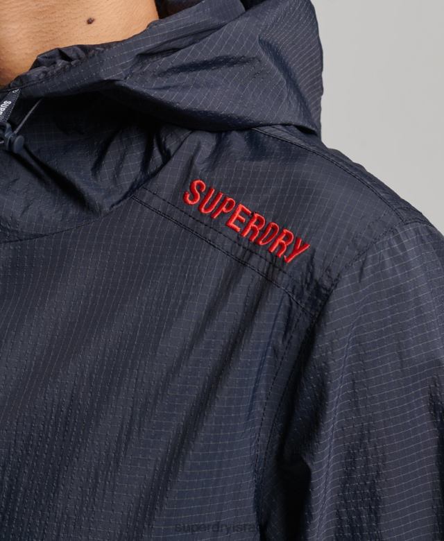 il Superdry נשים ז'קט קל משקל עם לוגו סטנדרטי חיל הים 4LX2Z3540 הַלבָּשָׁה