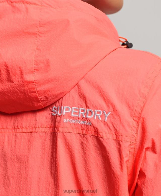 il Superdry נשים ז'קט קל משקל עם לוגו סטנדרטי אלמוג 4LX2Z3611 הַלבָּשָׁה