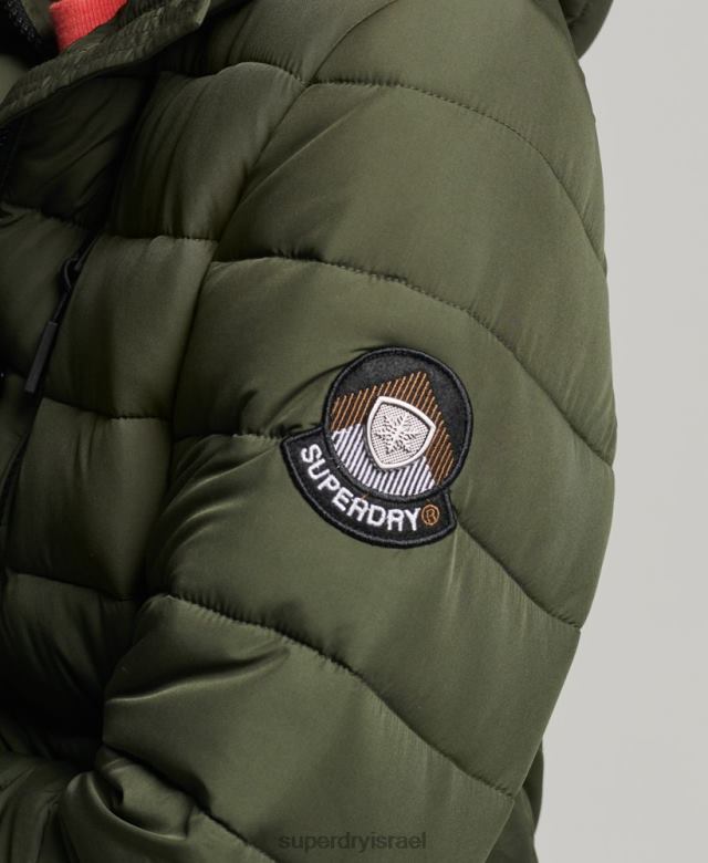 il Superdry נשים מעיל פוג'י סופר ארוך חָקִי 4LX2Z3649 הַלבָּשָׁה