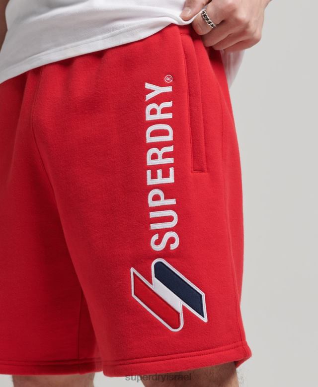 il Superdry גברים מכנסי טרנינג אפליקציה אָדוֹם 4LX2Z366 הַלבָּשָׁה