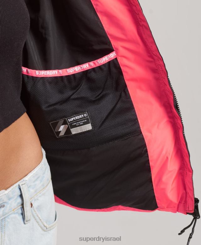 il Superdry נשים ז'קט ספורטיבי ספורטיבי עם ברדס אלמוג 4LX2Z3698 הַלבָּשָׁה