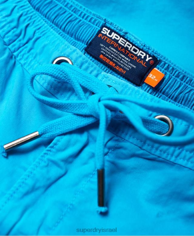 il Superdry גברים מכנסיים קצרים חרוכים בשמש כחול בהיר 4LX2Z376 הַלבָּשָׁה