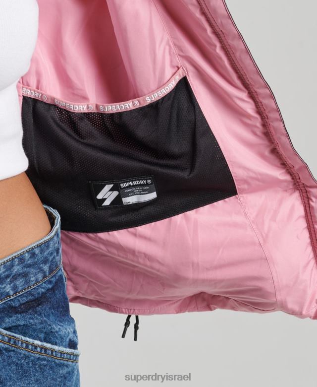 il Superdry נשים ז'קט ספורטיבי ספורטיבי עם ברדס וָרוֹד 4LX2Z3802 הַלבָּשָׁה