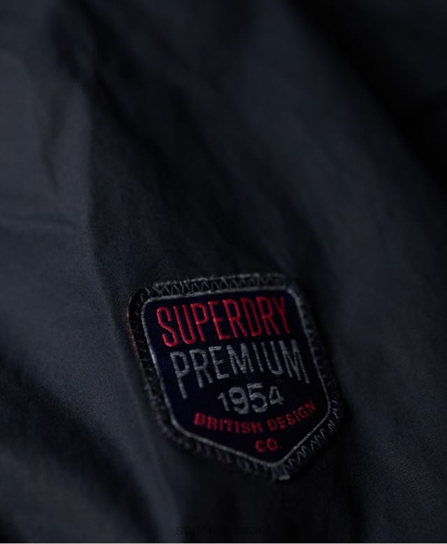 il Superdry נשים מעיל ניסיון עם ארבעה כיסים חיל הים 4LX2Z3860 הַלבָּשָׁה