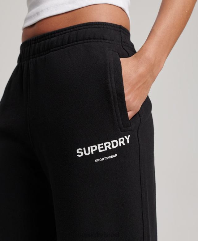 il Superdry נשים ספורט ליבה ריצה קלה שָׁחוֹר 4LX2Z3895 הַלבָּשָׁה