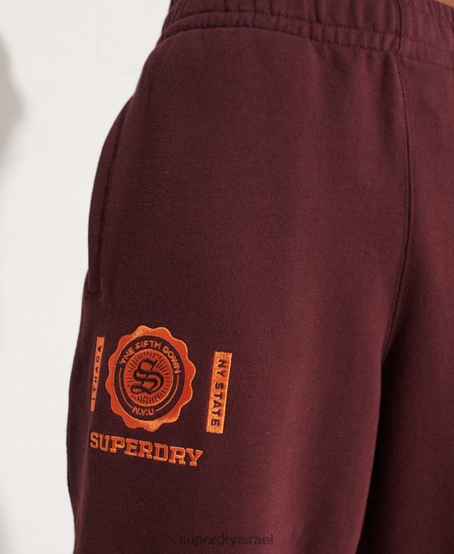 il Superdry נשים ג'וגרים גרפיים בקולג' אָדוֹם 4LX2Z3938 הַלבָּשָׁה