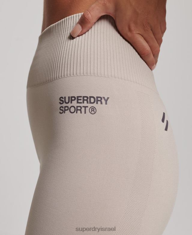 il Superdry נשים חותלות צמודות ללא תפרים בז' 4LX2Z4043 הַלבָּשָׁה