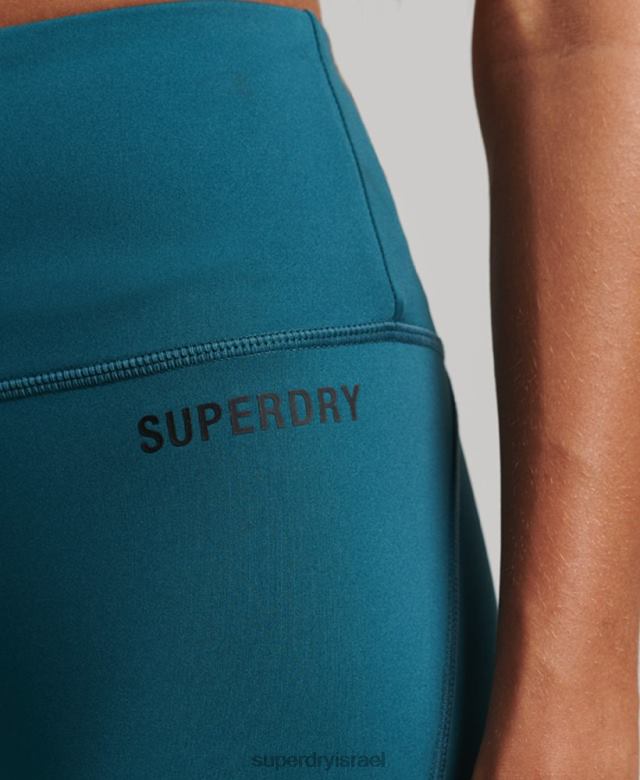 il Superdry נשים חותלות ליבה באורך מלא טורקיז 4LX2Z4066 הַלבָּשָׁה