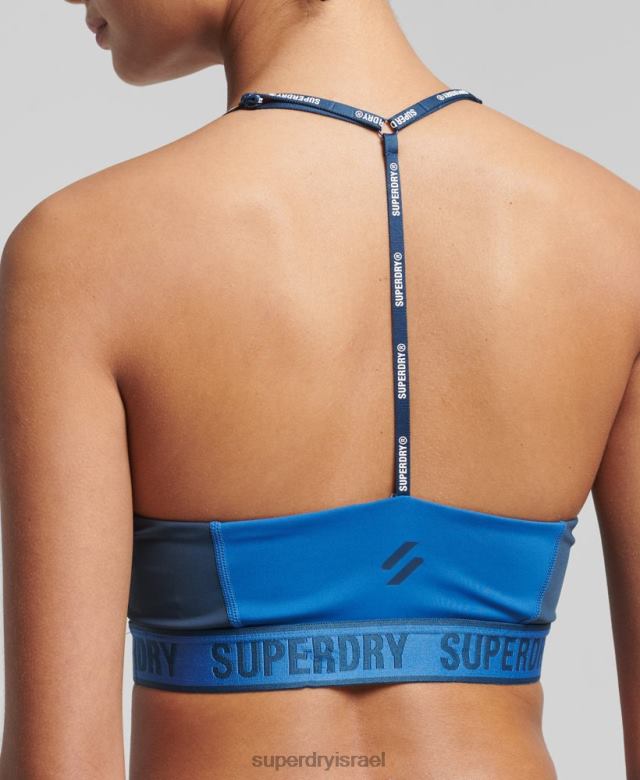 il Superdry נשים רכבת חזייה אלסטית באמצע השפעה כְּחוֹל 4LX2Z4198 הַלבָּשָׁה