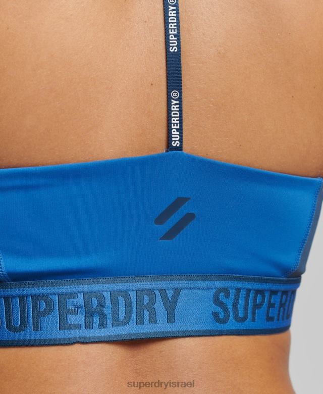 il Superdry נשים רכבת חזייה אלסטית באמצע השפעה כְּחוֹל 4LX2Z4198 הַלבָּשָׁה