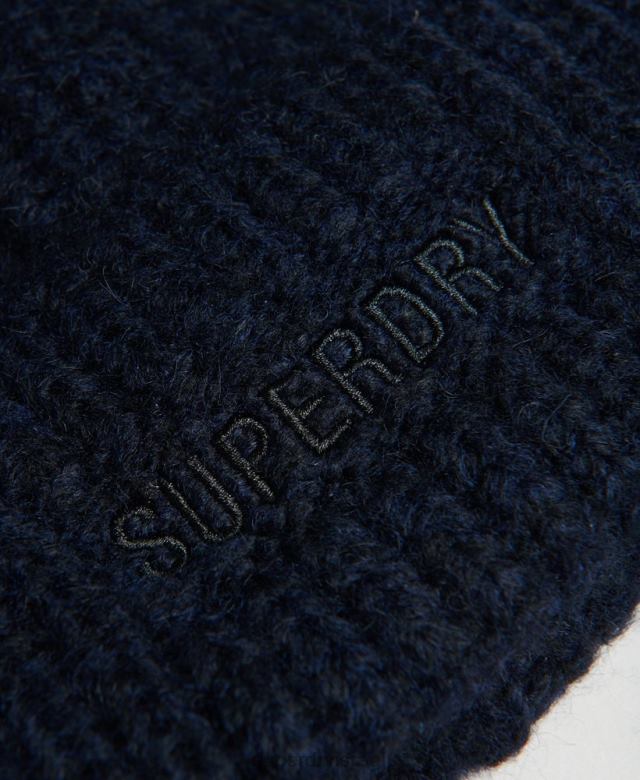 il Superdry נשים כיפה מצולעת חיונית חיל הים 4LX2Z4237 אביזרים