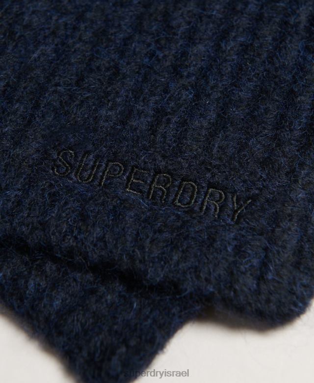 il Superdry נשים צעיף מצולע חיוני חיל הים 4LX2Z4241 אביזרים