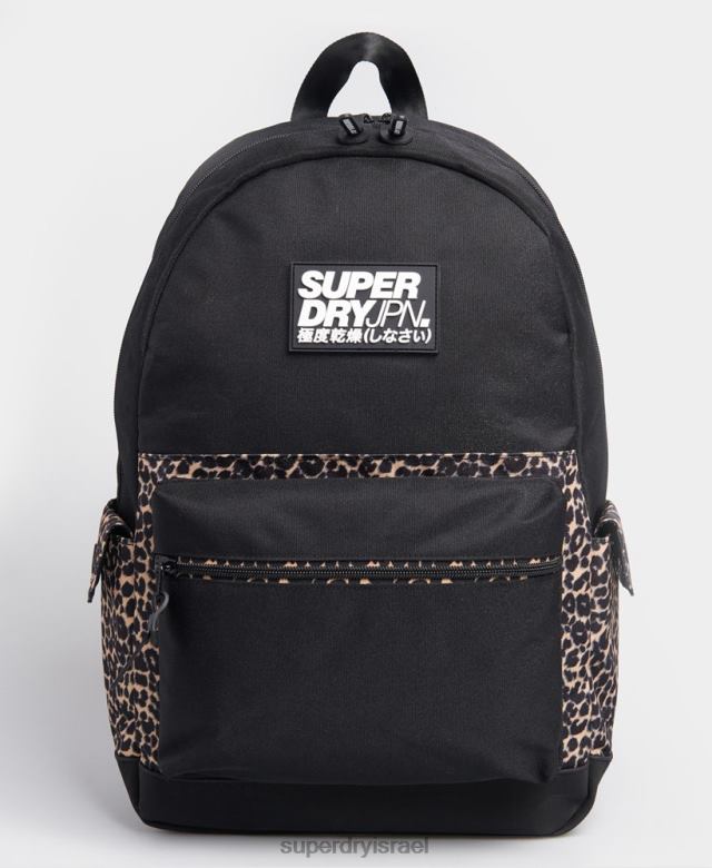 il Superdry נשים תיק גב מונטנה מהדורת בלוק שָׁחוֹר 4LX2Z4274 אביזרים