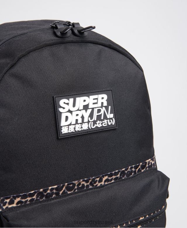 il Superdry נשים תיק גב מונטנה מהדורת בלוק שָׁחוֹר 4LX2Z4274 אביזרים